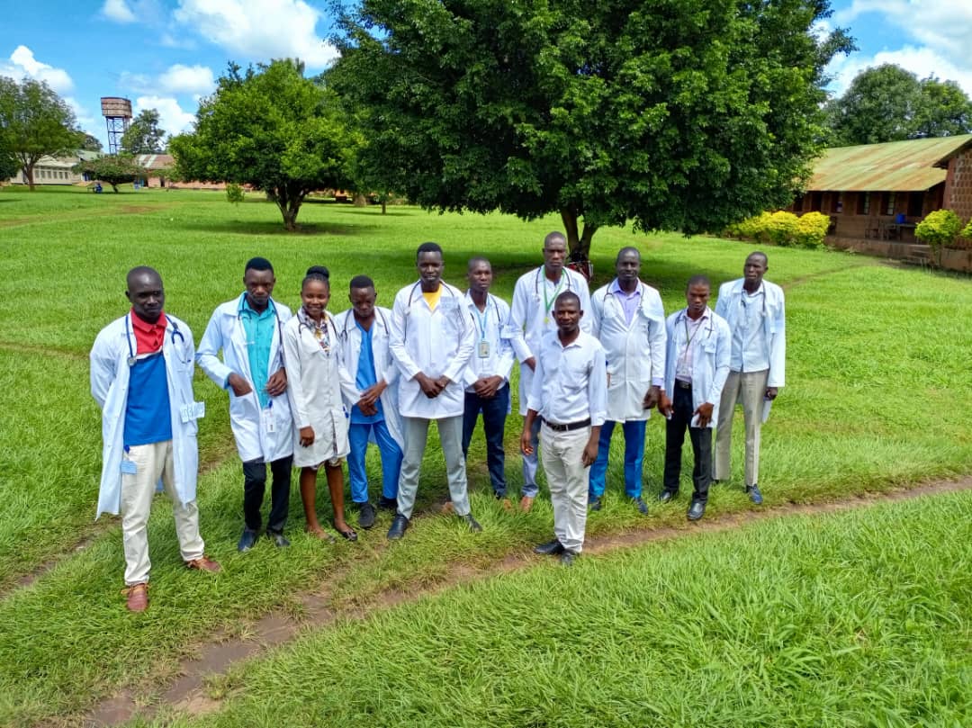 Clinical Students on Campus Grounds
